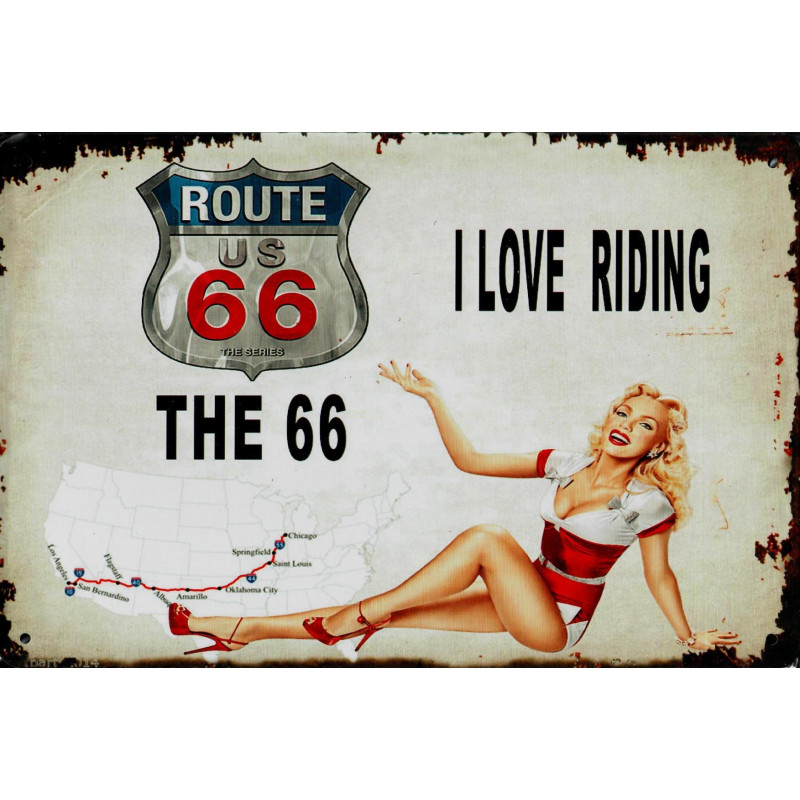 R6-3266F - I love riding the ... Route 66